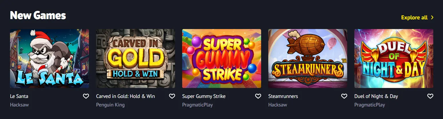 Welcome bonus, casino games and weekly promotions